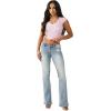 True Religion Women’s Lace Up Cap Sleeves Rib Top(Fairytale)