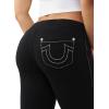 True Religion Women’s Mid Rise Big T Bootcut Jean – Fairytale(Jet Black)