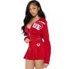 True Religion Women’s Vintage Pleated Mini Skirt – Mid-Rise Waist, Raw-Cut Hem, Pleated Detailing – Salsa, Large