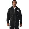 True Religion Men’s TR Crest Big T Boxy Zip Up – Cotton Blend, Hooded Zip Design
