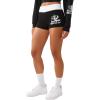 True Religion Women’s Contrast Sporty Booty Short – Elasticized Waistband, Contrast Trim