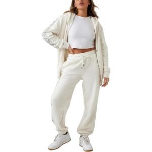 True Religion Crystal Box Boyfriend Jogger Pant, Winter White, XL