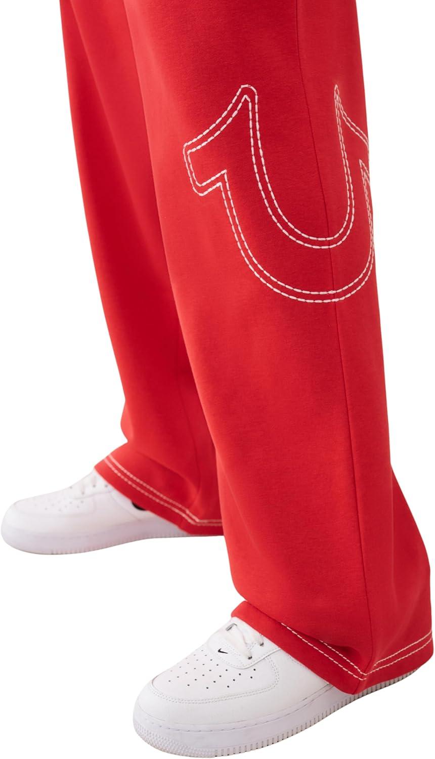 imageTrue Religion Mens Baggy Big T SweatpantsTrb Red