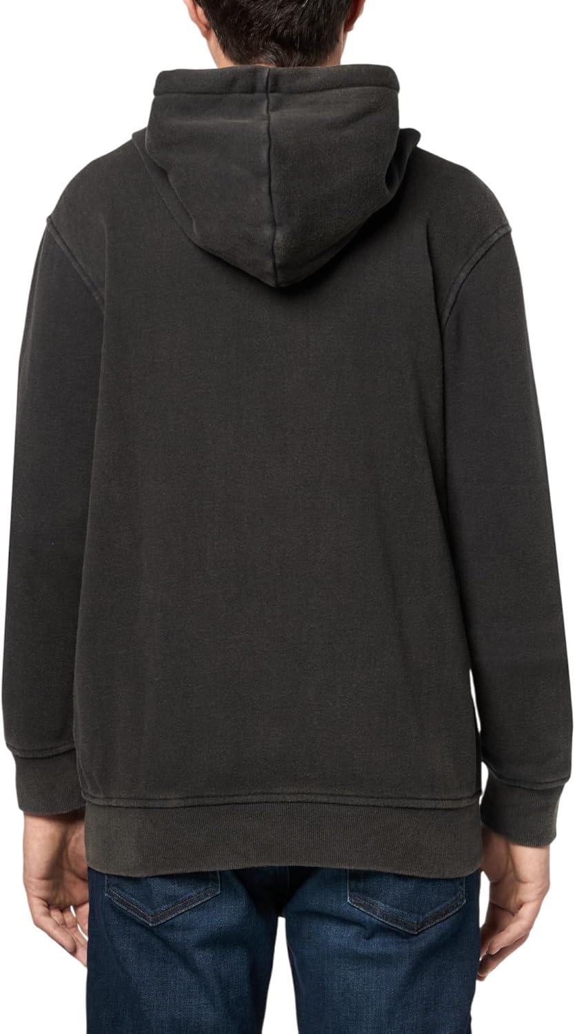 imageTrue Religion Mens Crackle Zip Up HoodieJet Black