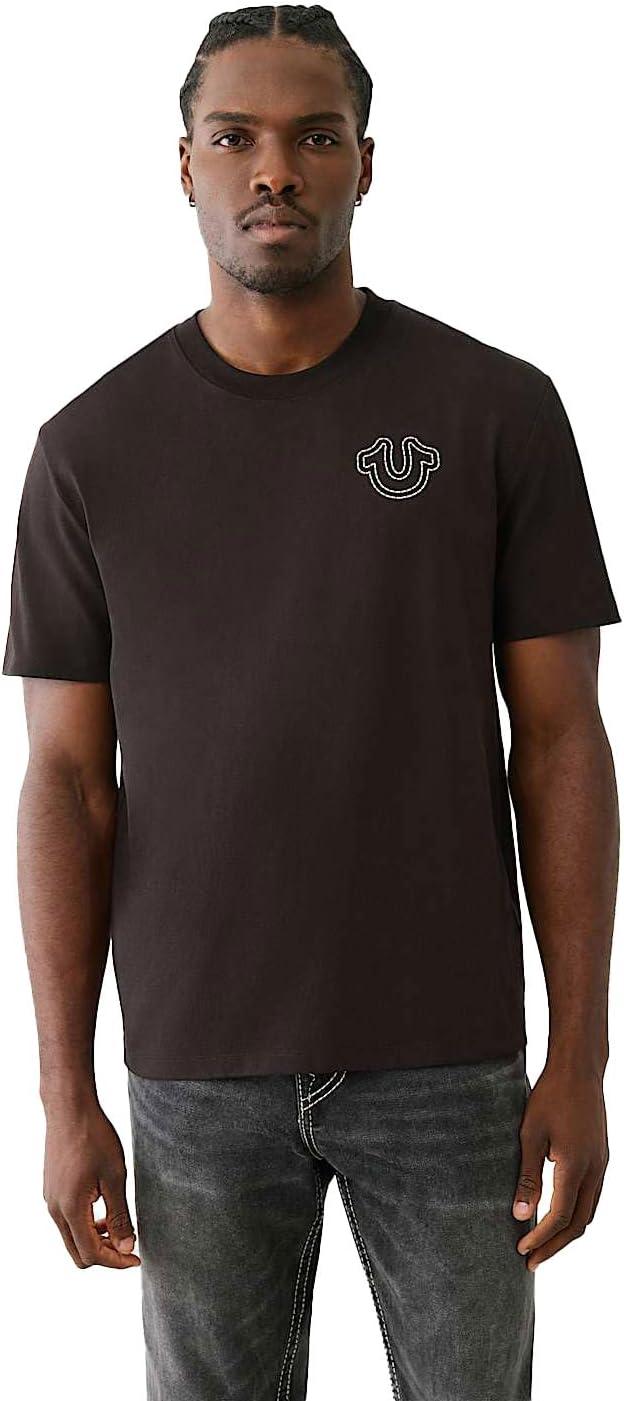 imageTrue Religion Mens Puff Stitch TeeJet Black