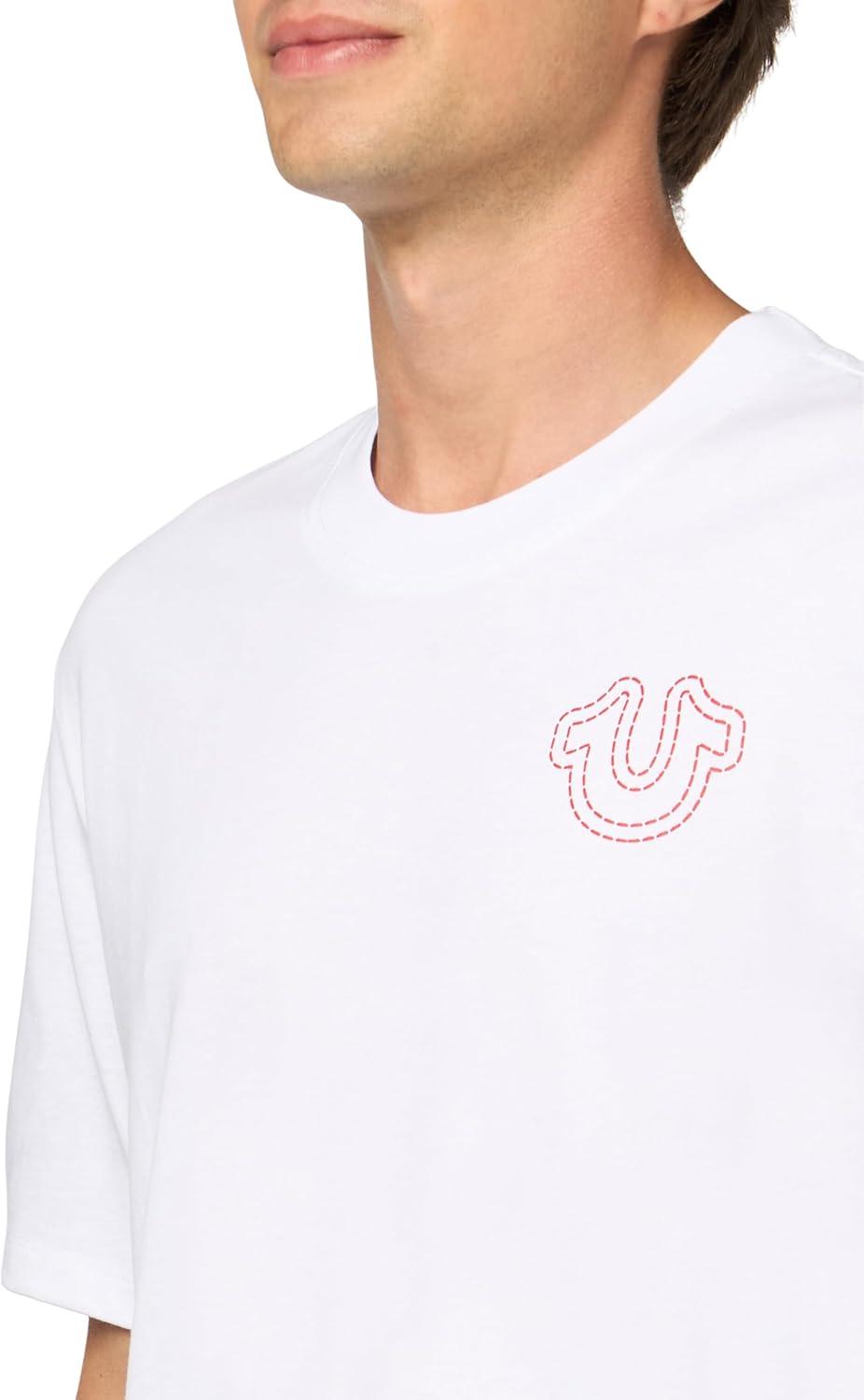imageTrue Religion Mens Puff Stitch TeeOptic White