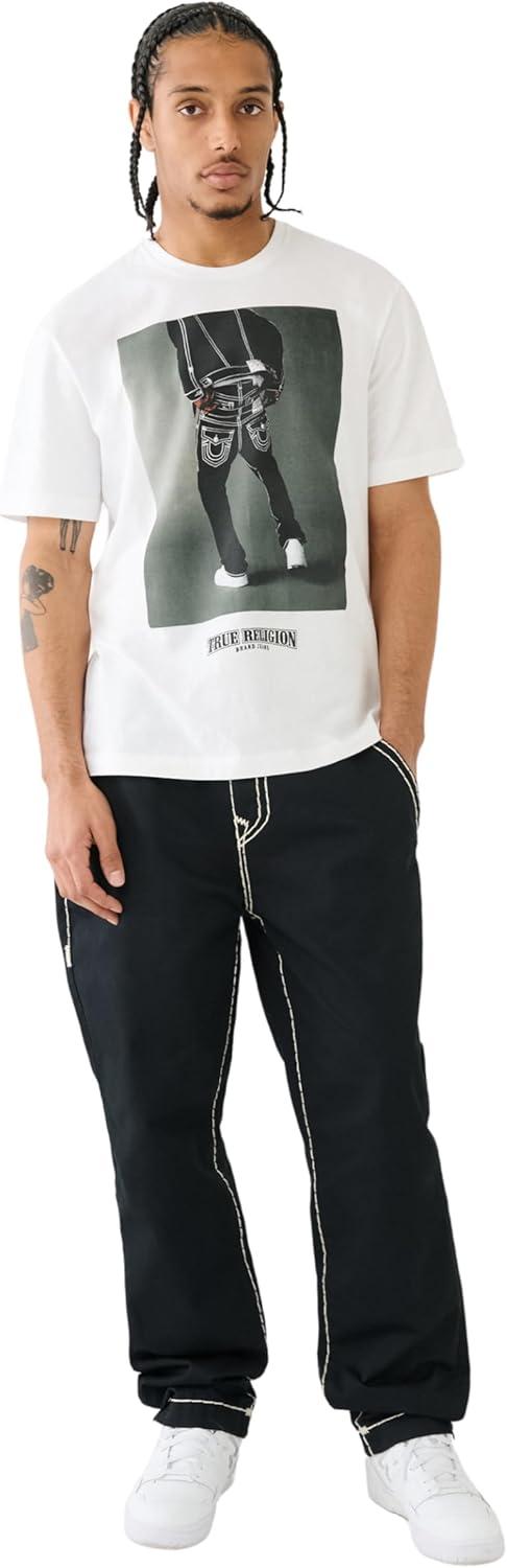 imageTrue Religion Mens Relaxed Bp TeeOptic White