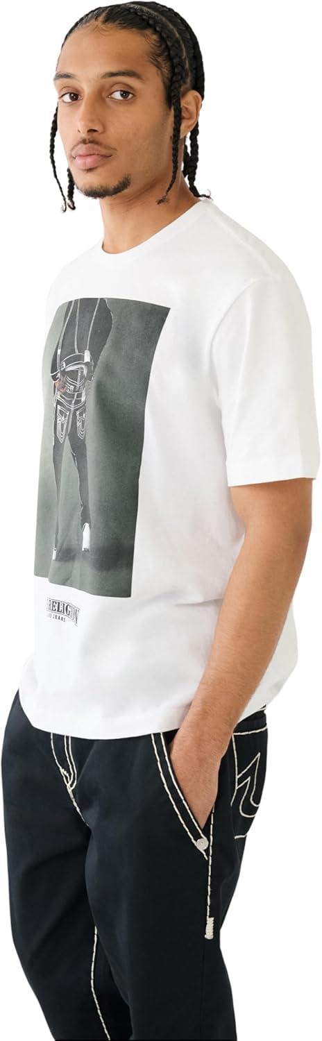 imageTrue Religion Mens Relaxed Bp TeeOptic White