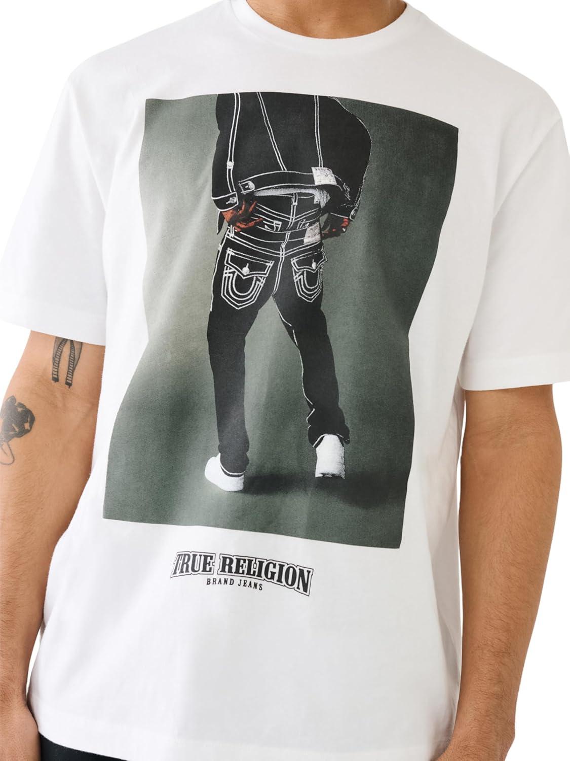 imageTrue Religion Mens Relaxed Bp TeeOptic White