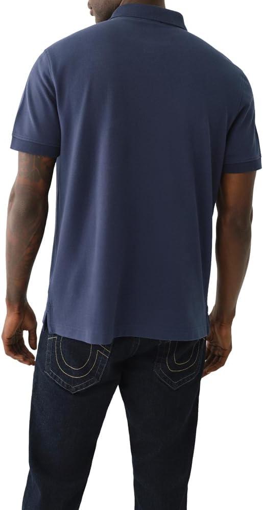 imageTrue Religion Mens Relaxed Buddha Patch PoloDress Blue