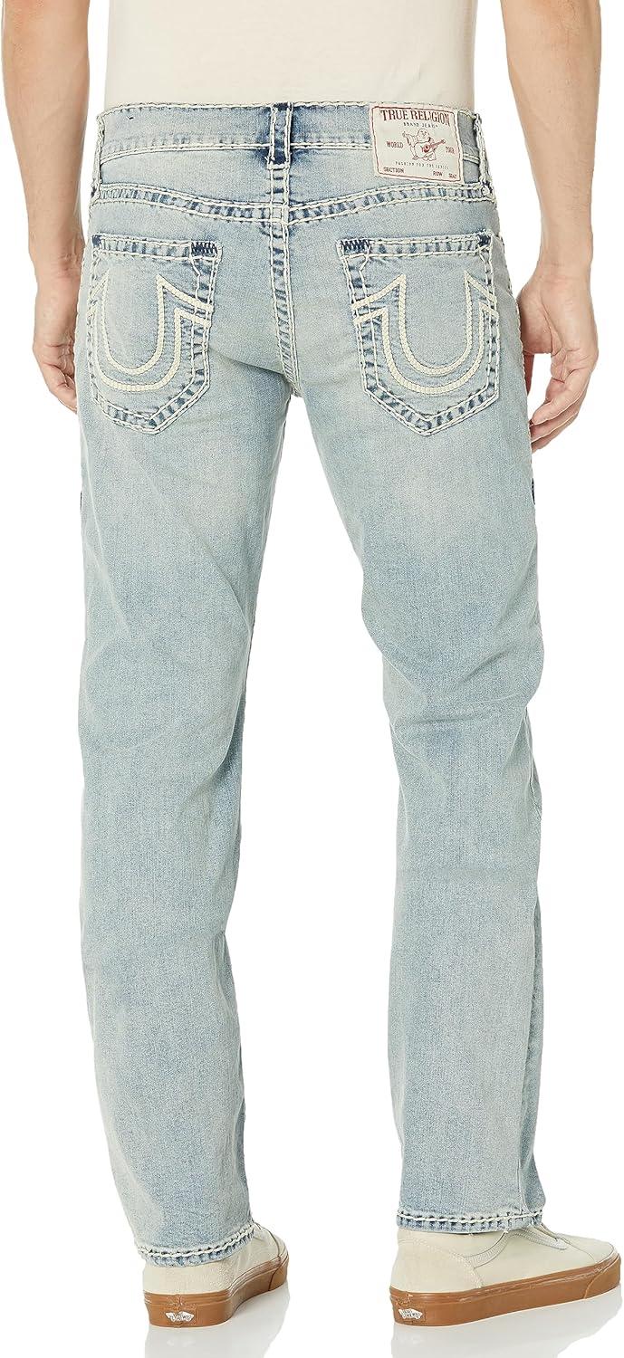 imageTrue Religion Mens Ricky Super T Nf Rope HsDarb Light Wash