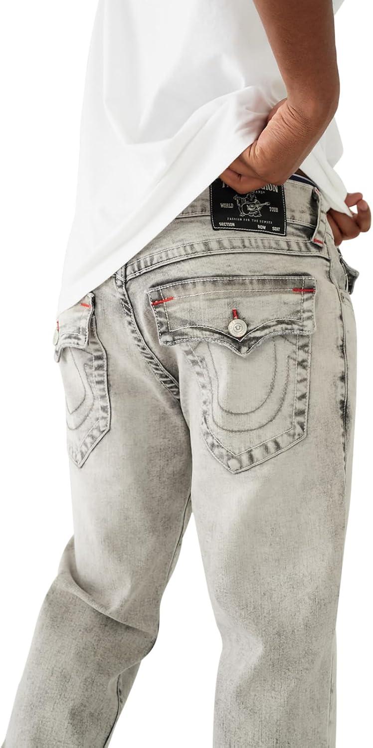 imageTrue Religion Mens Ricky Super T Nf Rope HsGallatin Grey Wash