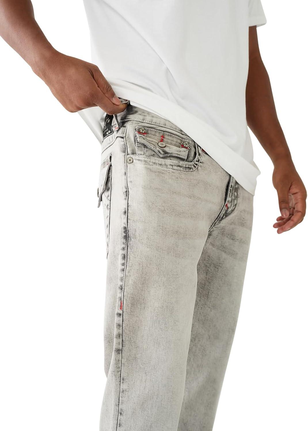 imageTrue Religion Mens Ricky Super T Nf Rope HsGallatin Grey Wash