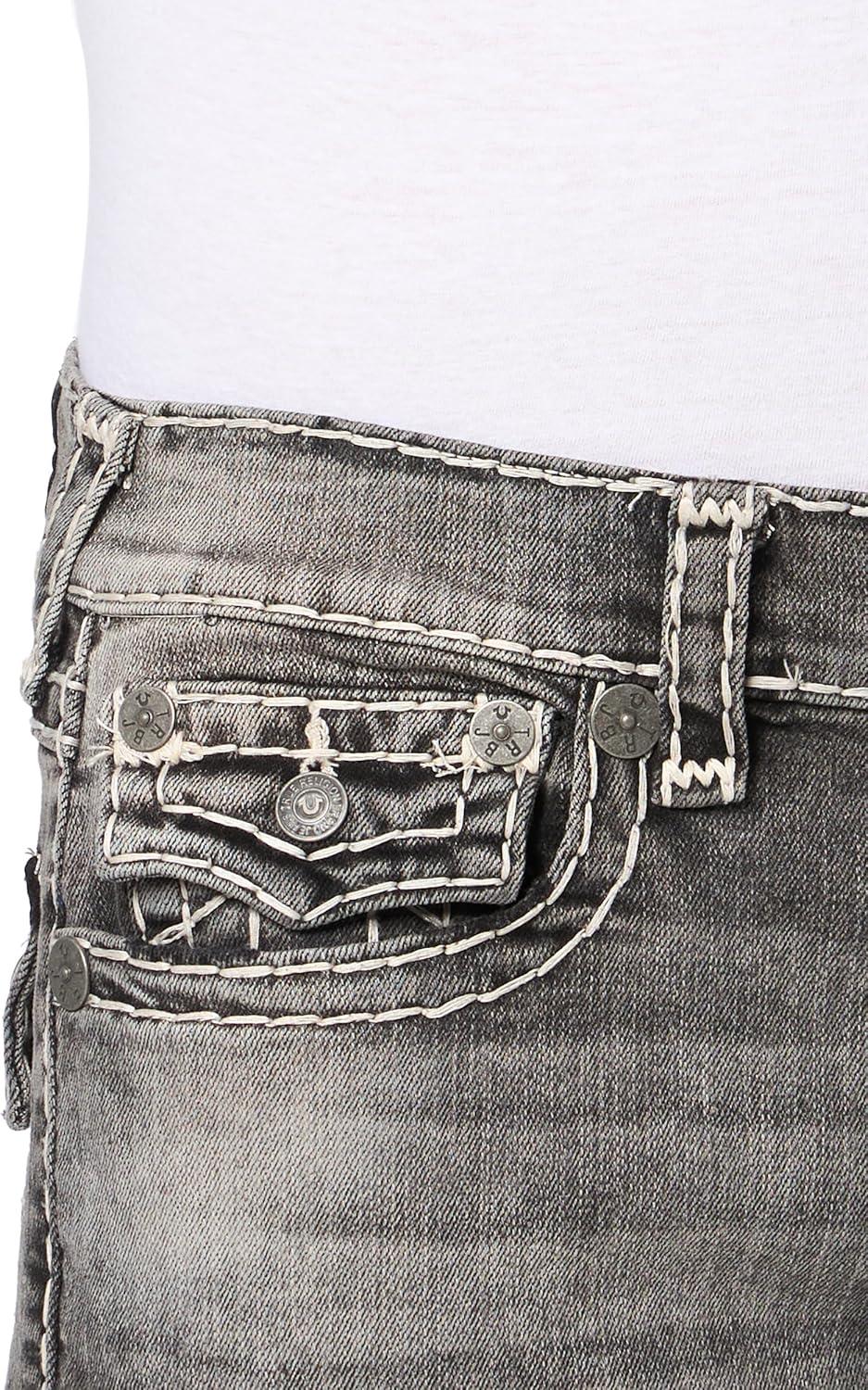 imageTrue Religion Mens Ricky Super T Nf Rope HsGreymouth Wash