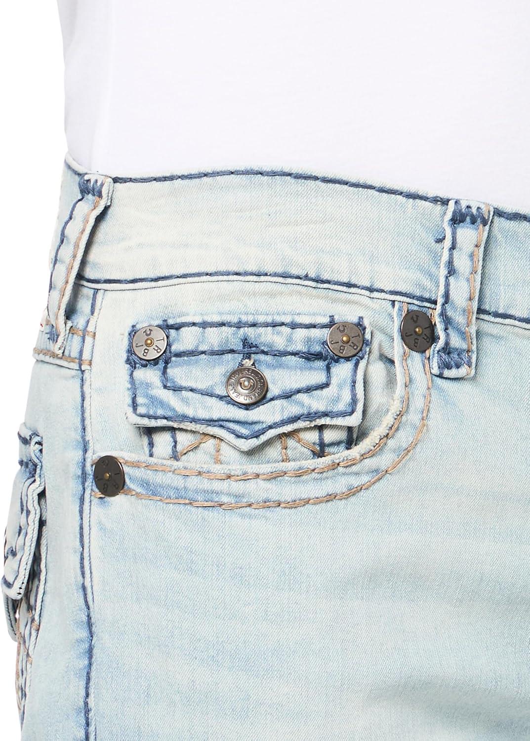 imageTrue Religion Mens Ricky Super T Nf Rope HsKolari Light Wash