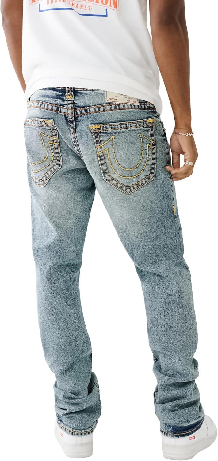 imageTrue Religion Mens Ricky Super T Nf Rope HsMykonos Medium Wash