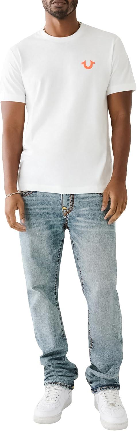 imageTrue Religion Mens Ricky Super T Nf Rope HsMykonos Medium Wash