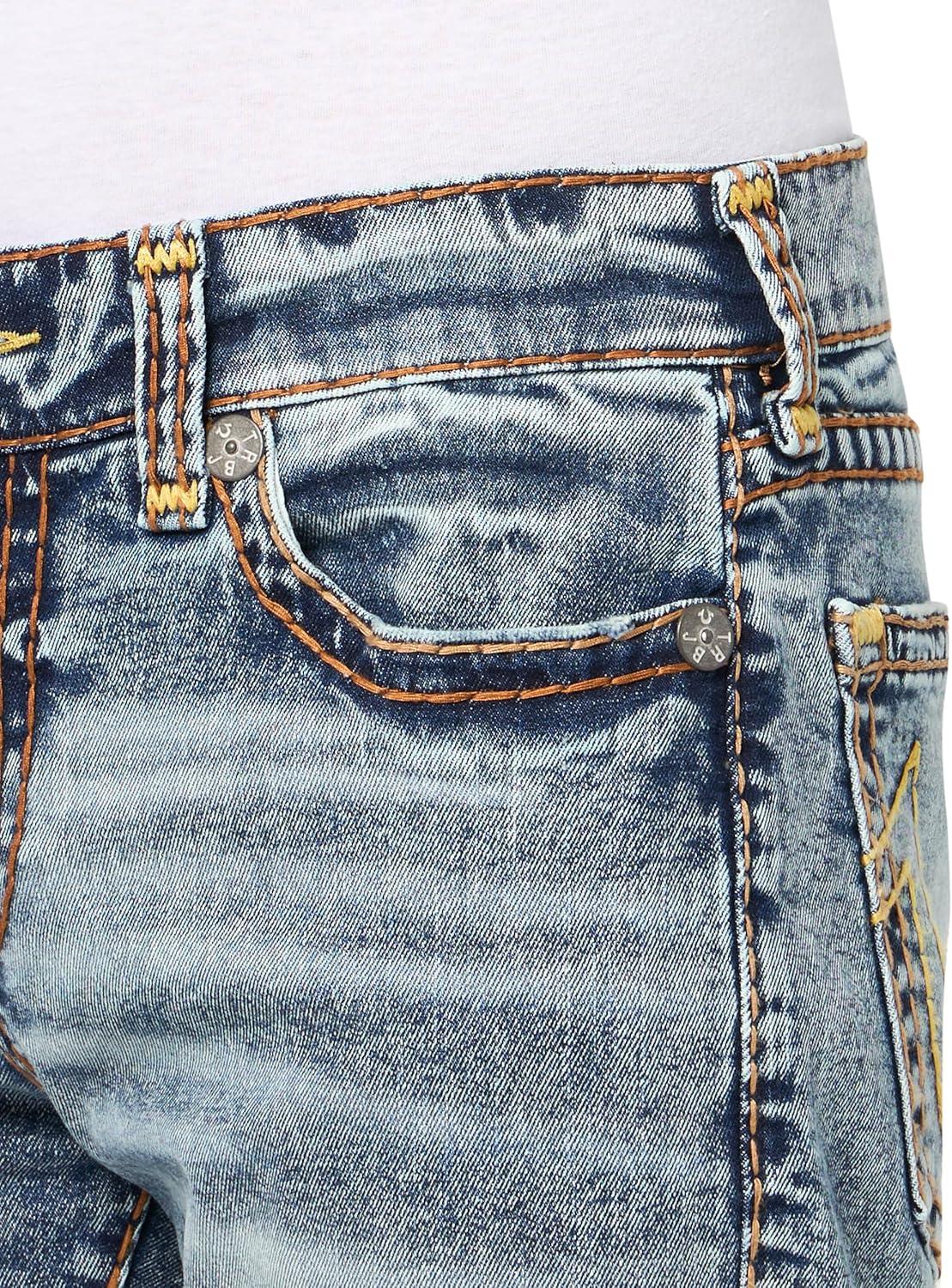 imageTrue Religion Mens Ricky Super T Nf Rope HsMykonos Medium Wash