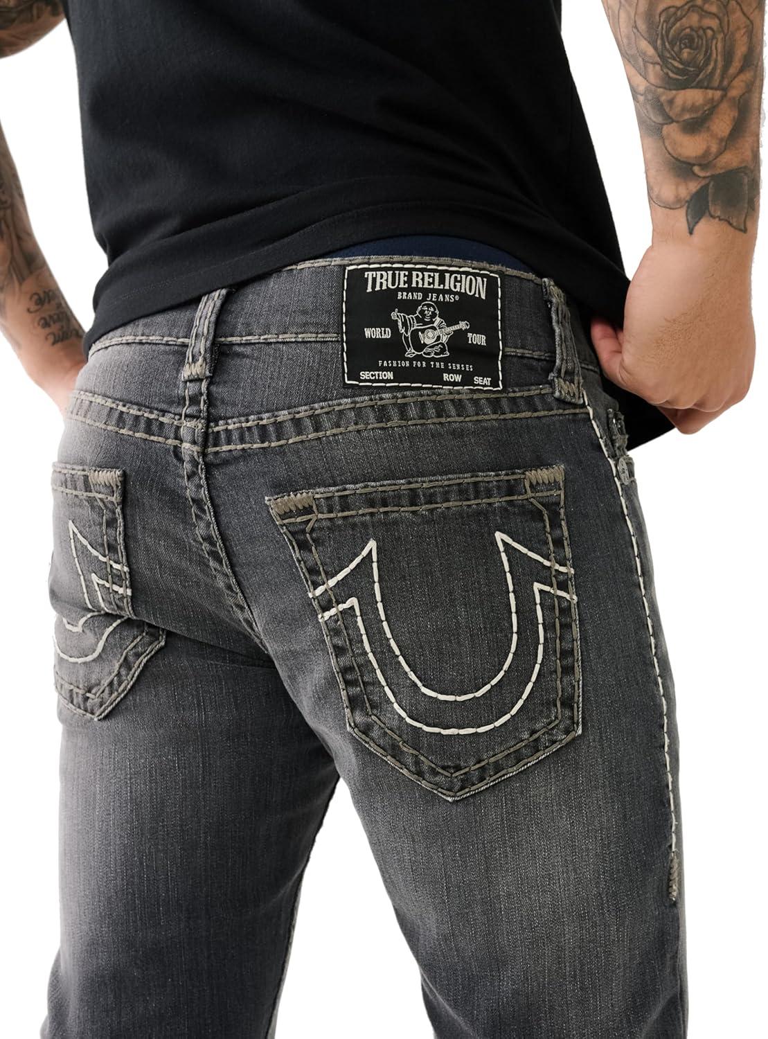 imageTrue Religion Mens Ricky Super T Nf Rope HsTahoe Black