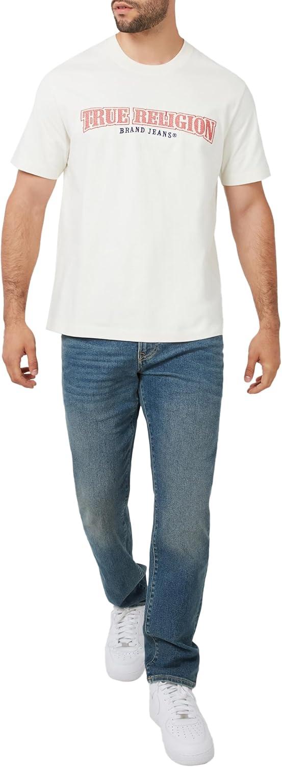 imageTrue Religion Mens Ss Cross Stitch Arch TeeWinter White