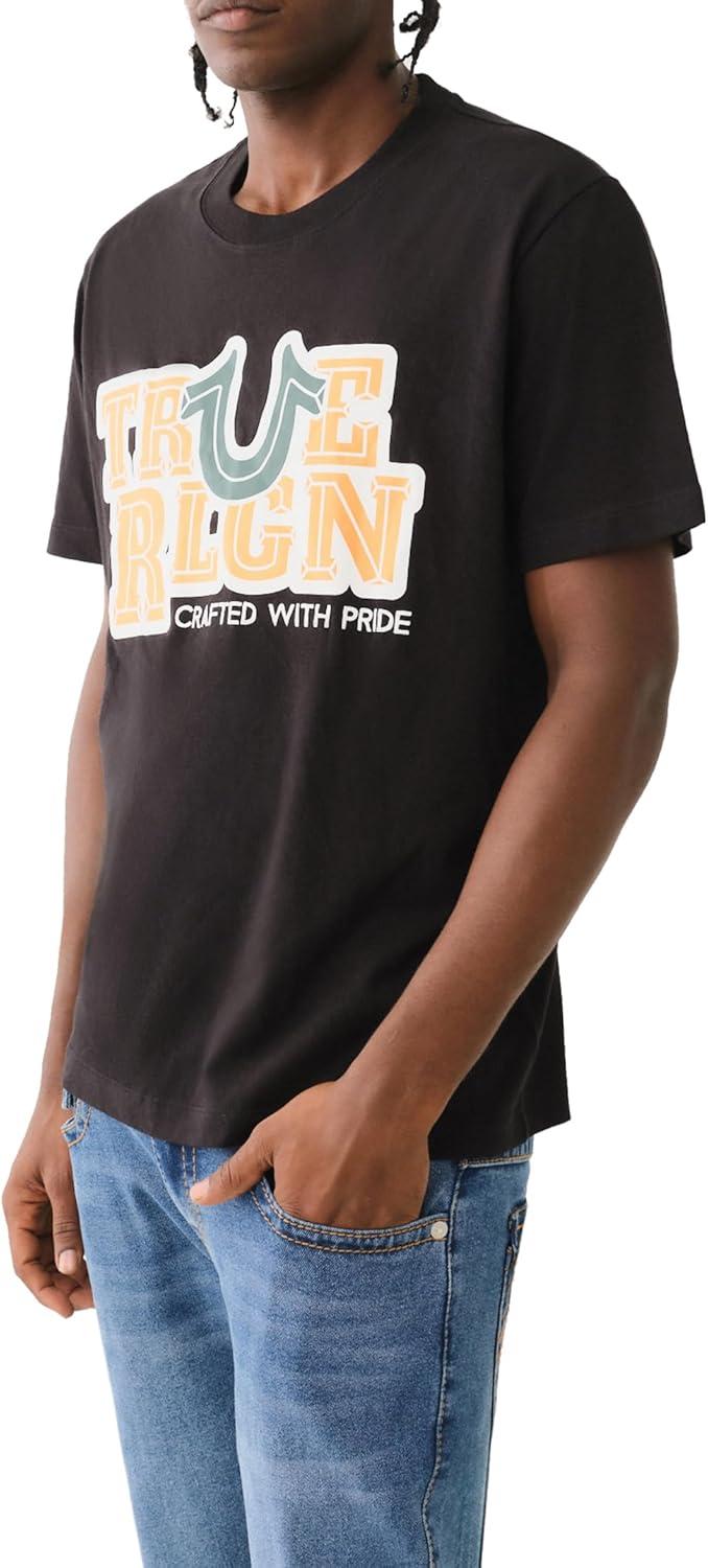 imageTrue Religion Mens Ss High Density TeeJet Black