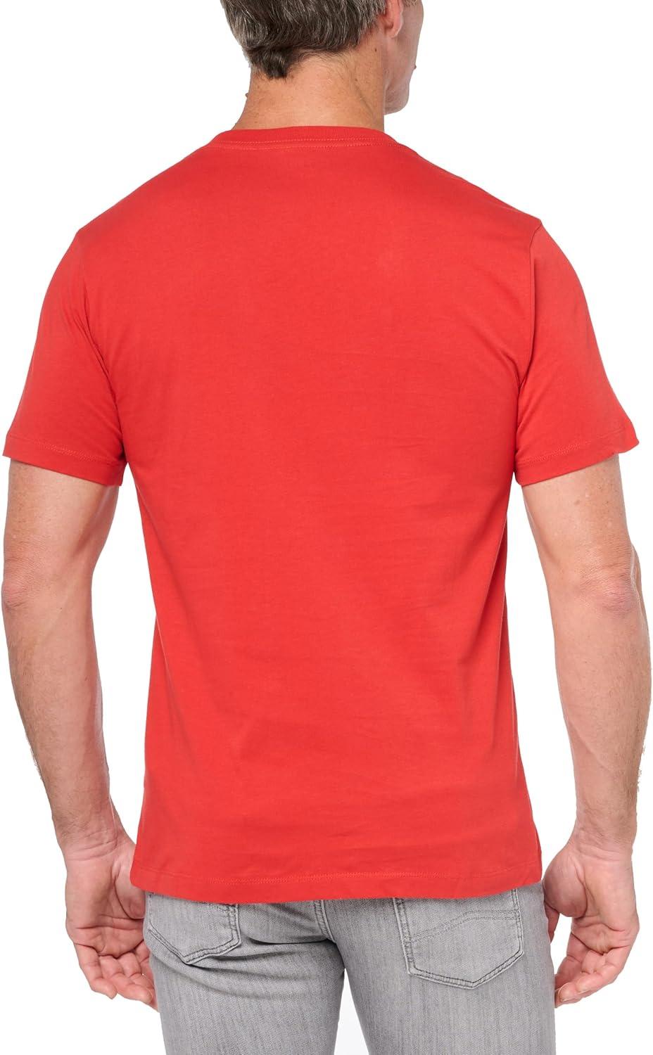 imageTrue Religion Mens Ss Pile Arch Logo TeeWashed Red