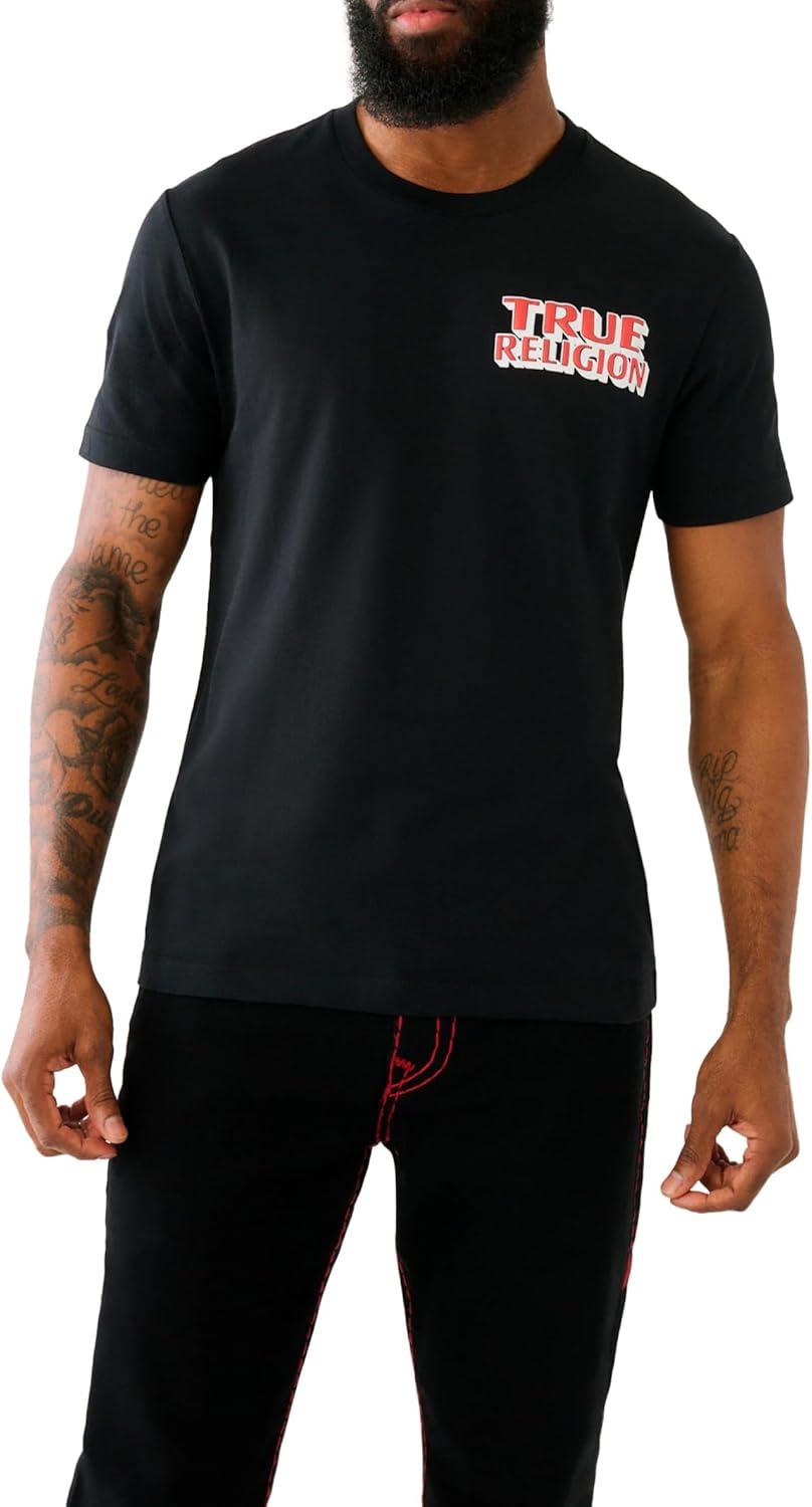 imageTrue Religion Mens Ss Station TeeJet Black