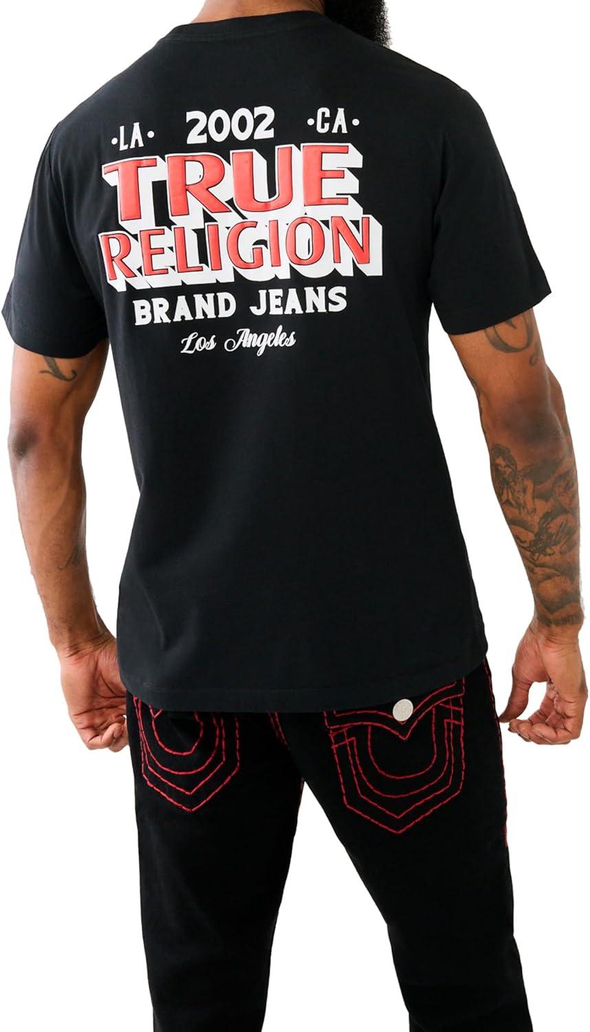 imageTrue Religion Mens Ss Station TeeJet Black