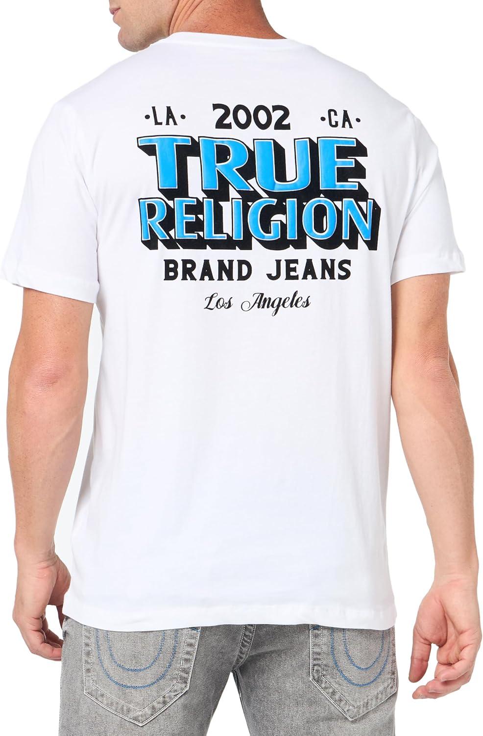 imageTrue Religion Mens Ss Station TeeOptic White