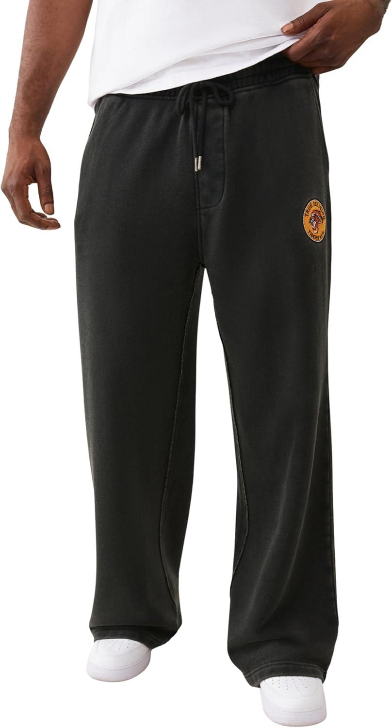 imageTrue Religion Mens Tiger Baggy Vintage SweatpantsJet Black