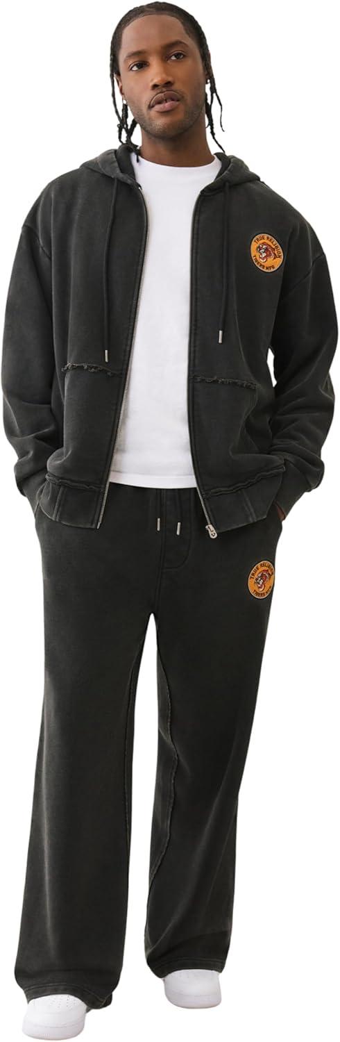 imageTrue Religion Mens Tiger Baggy Vintage SweatpantsJet Black