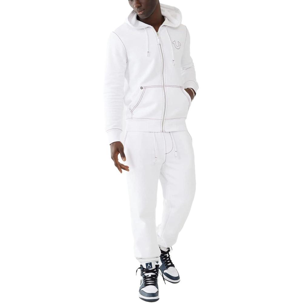 imageTrue Religion Mens Big T JoggerOpticwhiteGloxinia