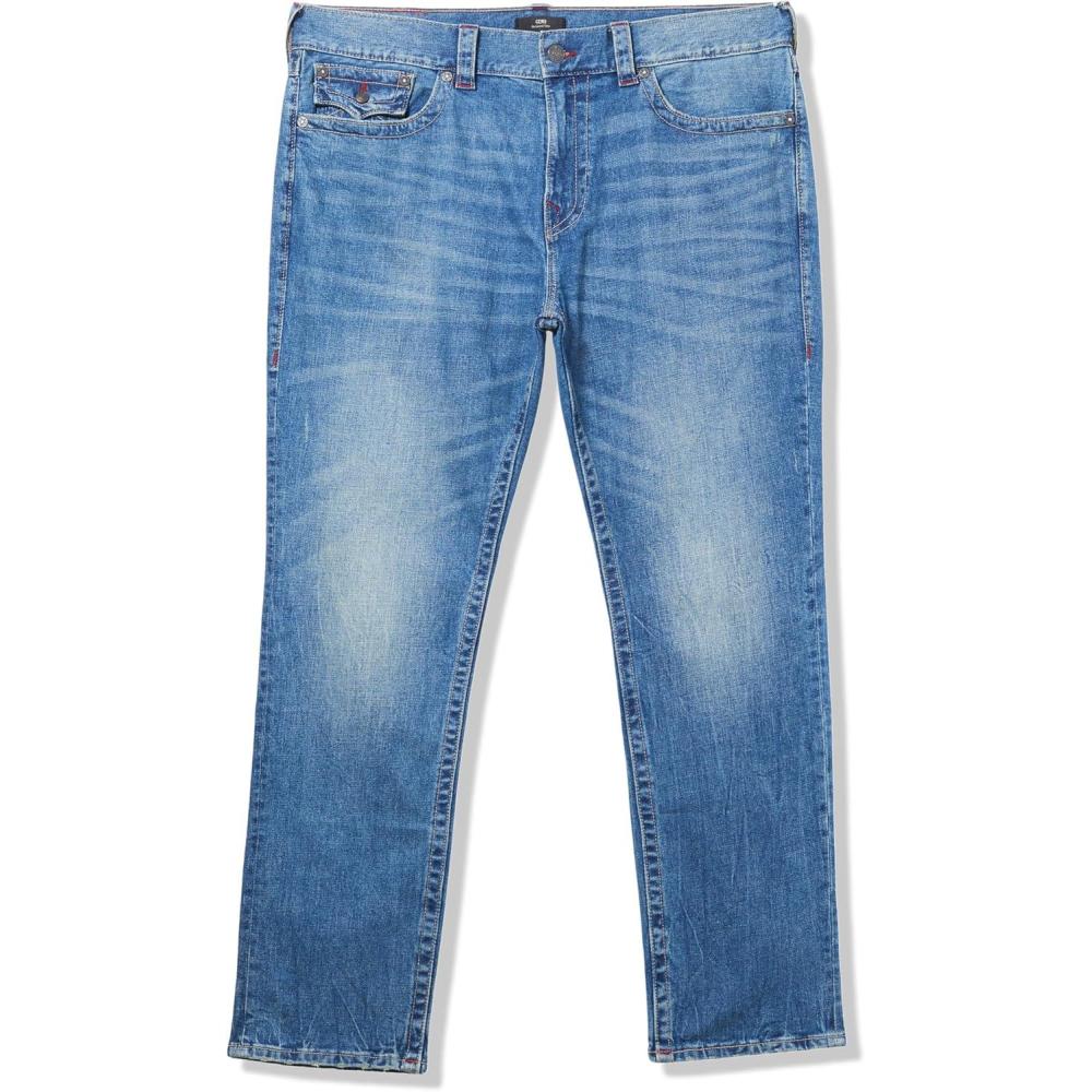 imageTrue Religion Mens Geno Sn Flap 12Bloomfeild St Medium Wash