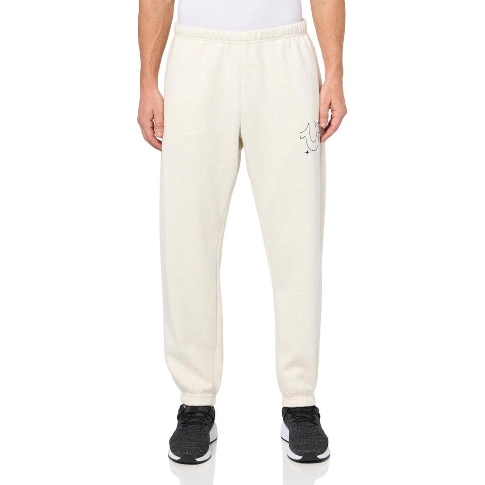 imageTrue Religion Mens Horseshoe Star JoggerHeather Oatmeal