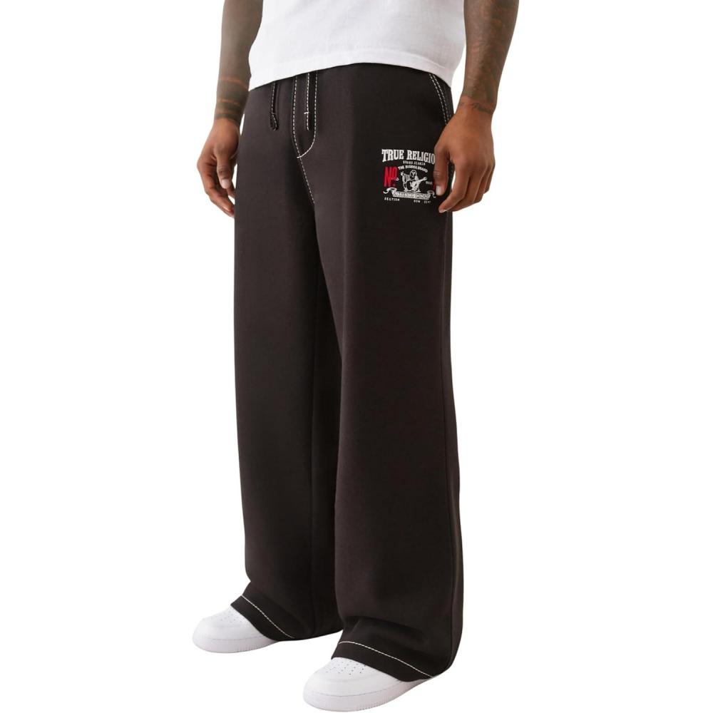 imageTrue Religion Mens NO1 Baggy Big T SweatpantsJet Black