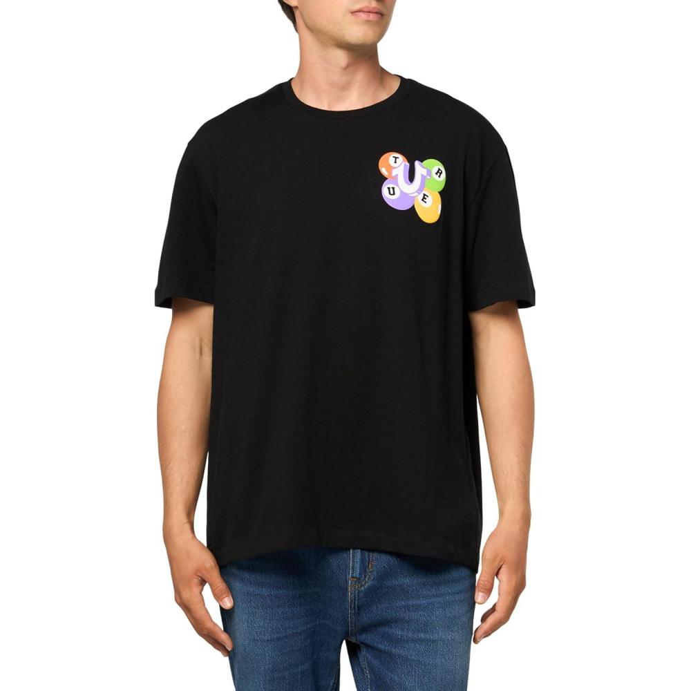 imageTrue Religion Mens Relaxed Billards TeeJet Black