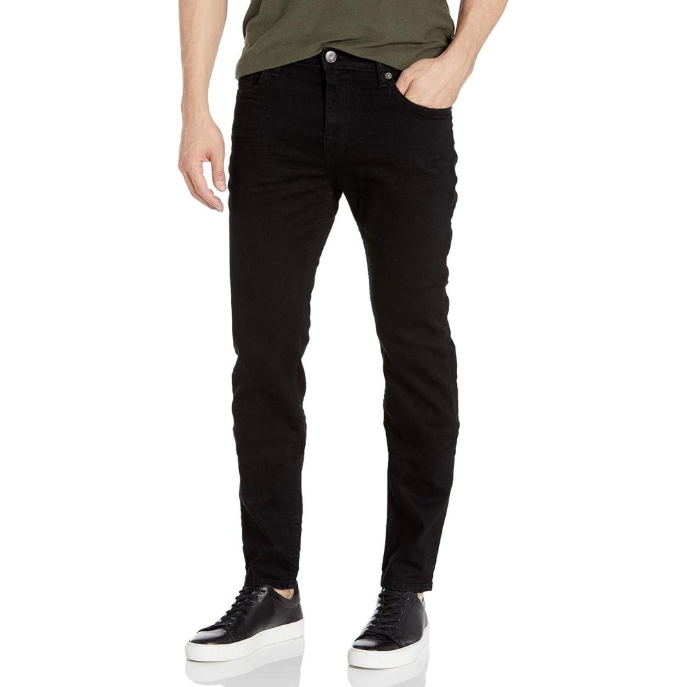 imageTrue Religion Mens Ricky Straight Leg Jeans with Back Flap Pockets  Mens JeansBlack Inglorious