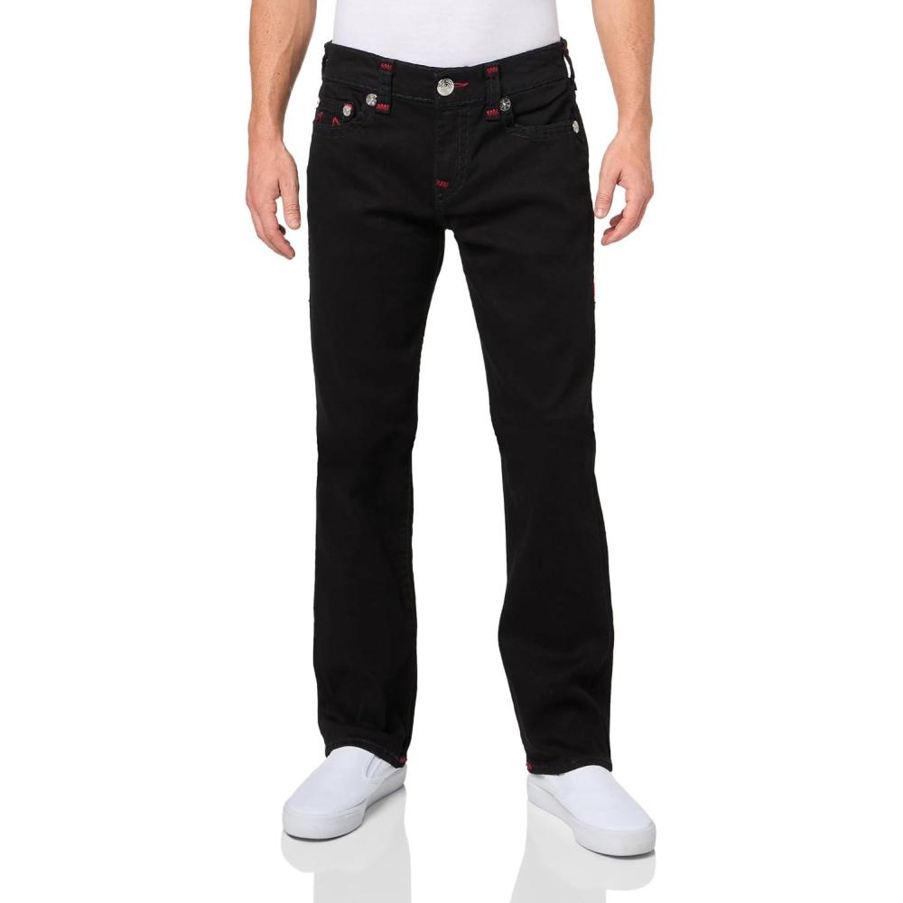 imageTrue Religion Mens Ricky Super T Nf Rope HsRinse Black