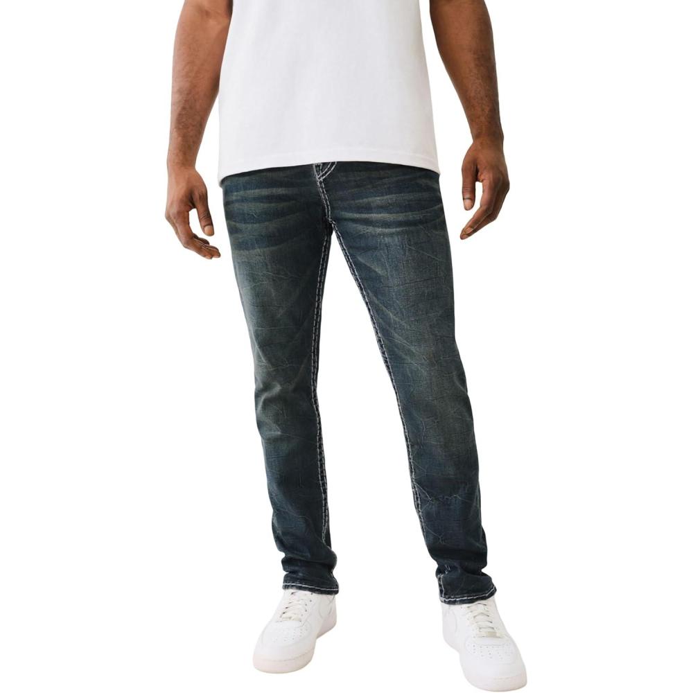 imageTrue Religion Mens Rocco Super T No Flap 12Olcott Dark Wash
