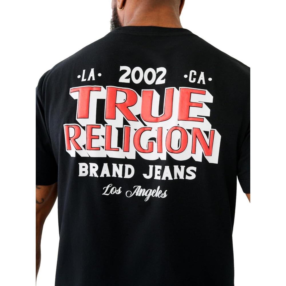 imageTrue Religion Mens Ss Station TeeJet Black