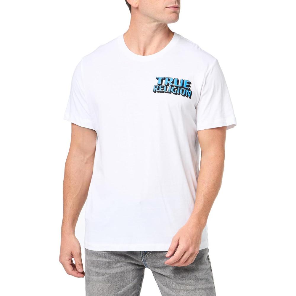 imageTrue Religion Mens Ss Station TeeOptic White