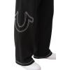 True Religion Men’s Baggy Big T Sweatpants(Jet Black)