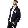 True Religion Men’s Blazing Tour Applique Zip-Up Hoodie(Phantom)