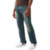 True Religion Men’s Bobby Super T Flap Jeans – Relaxed Bootcut Denim with Contrast Stitching & Back Flap Pockets(Gotham Grind Dark Wash)