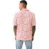 True Religion Men’s Camp Collar Shirt – Red/Blue/Natural | Short Sleeve Fit Button-Up(Red Blue Natural)