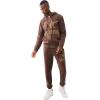True Religion Men’s Crackle Zip Up Hoodie(Java)