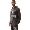 True Religion Men’s Crackle Zip Up Hoodie(Jet Black)