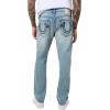 True Religion Men’s Geno Sn No Flap 1/2″ Raised Logo 32 Inseam(Cameo Light Wash)