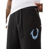 True Religion Men’s HS Paint Baggy Big T Sweatpants(Jet Black)