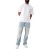 True Religion Men’s Joey Super T Flap Twisted Seam 1/2″(Nihal Light Wash)